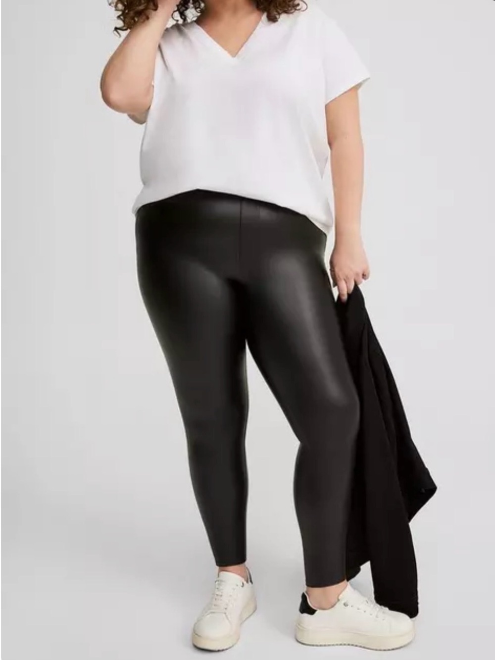 Torrid  Black " Liquid Leggings" Faux Leather Plus Size Leggings size 2